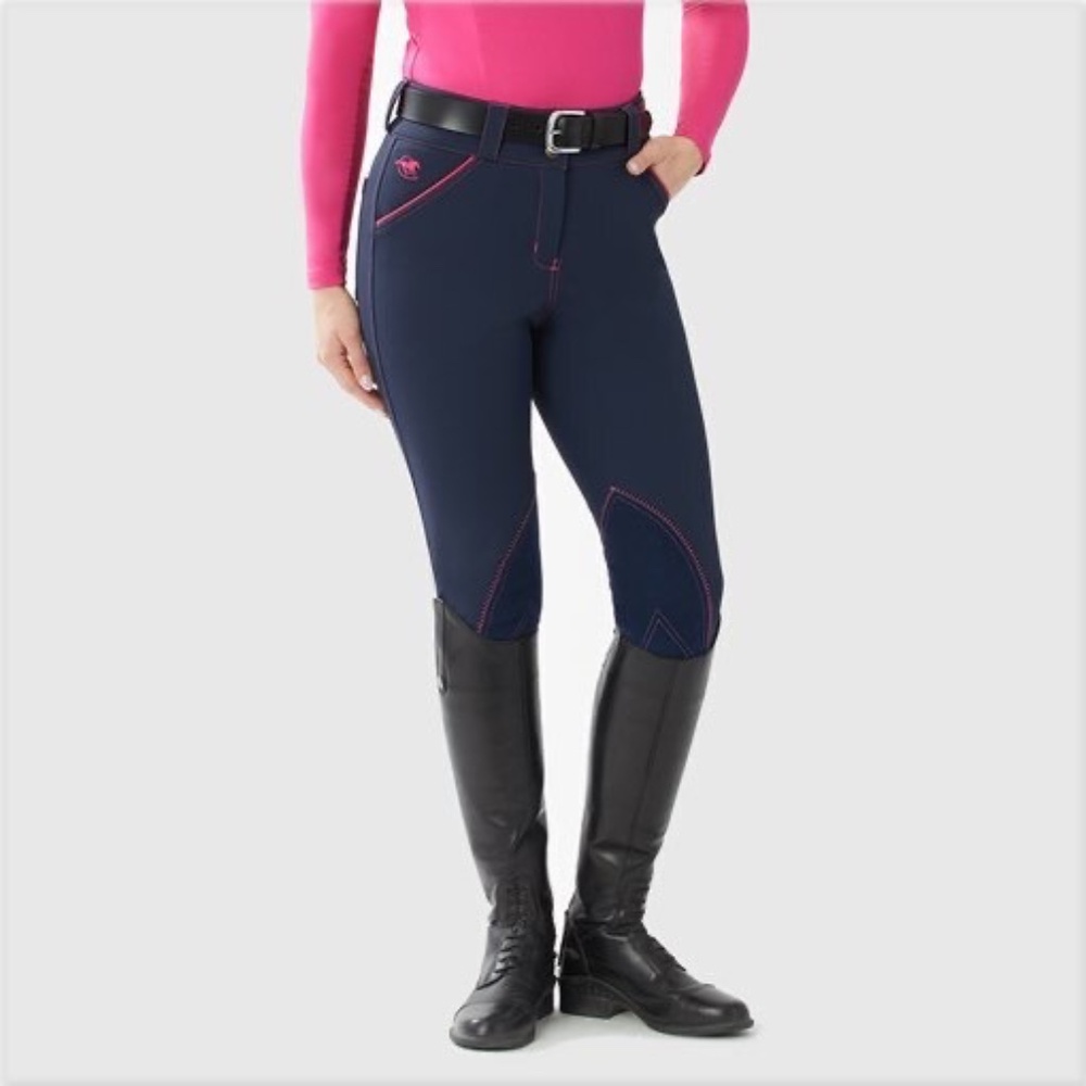 SmartPak piper riding breeches Black and Pink Size 26R